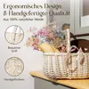 Creative Home Weißer Einkaufskorb Weidenkorb mit Henkel Produktbild-Vorschau 5