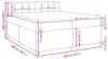 vidaXL Boxspringbett mit Matratze Taupe 200x200 cm Stoff Produktbild-Vorschau 8