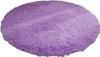 Teppich - Shaggy - Rund - Lila - 100x100cm - Rutschfest Produktbild-Vorschau 1