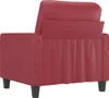 vidaXL Fotel czerwone wino 60 cm imitacja skóry Podgląd zdjęcia produktu 5