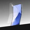A screen protector is being applied to a foldable smartphone. Produktbild-Vorschau