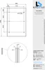 Glaszentrum Hagen - 250x90 cm Schizzo di vetro trasparente Anteprima dell’immagine prodotto 2