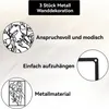 Wandskulpturen, Wanddekoobjekt, 3 Stück Metall Produktbild-Vorschau 6