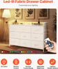 SucceBuy Cassettiera a 9 cassetti con cestino, LED e presa Anteprima dell’immagine prodotto 5