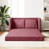 vidaXL Bodensofa mit Schlaffunktion Weinrot 112x174x55 cm Produktbild-Vorschau 14