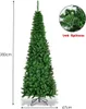 COSTWAY 200cm Bleistift Weihnachtsbaum, Tannenbaum Produktbild-Vorschau 5