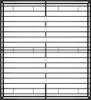 A black metal bed frame with a slatted base, viewed from directly above. Náhľad obrázku produktu