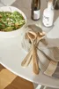 Salatbesteck aus Akazienholz mit gelaserter Schrift Produktbild-Vorschau 3