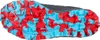 Sohle des La Sportiva Lycan Woman Gtx Trailrunning-Schuhs in Rot und Blau mit griffigem Profil. Produktbild-Vorschau