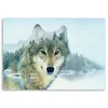 Tableau sur toile loup sur fond montagneux 120x80 cm Feeby Voir les images du produit 2