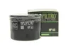 A black oil filter with its green and black packaging, both displaying the brand and model number. Náhled obrázku produktu