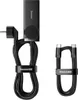 A black Baseus GaN3 Pro Quick Charger with two cables is displayed against a white background. Anteprima dell’immagine prodotto