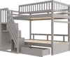 Sweiko Lit superposé en bois massif 90x200 cm, Avec Voir les images du produit 16