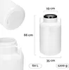 Product image with dimensions and capacity information. Produktbild-Vorschau