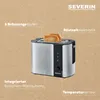 Severin 2589, 2 Scheibe(n), Schwarz, Edelstahl, Edelstahl, Produktbild-Vorschau 10