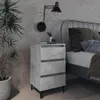 Table de chevet panneaux de particules et métal avec Voir les images du produit 5