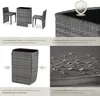 Salon de jardin HAMBOURG 2 places en aluminium - gris Voir les images du produit 5