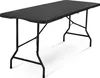 A black folding table on a white background. Náhľad obrázku produktu