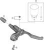 SHIMANO brzdová páka - BRAKE LEVER MT200 LEFT - čierna Náhľad obrázku produktu 6