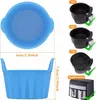 4x Silikon-Backformen für Air Fryer & Tassen Schwarz Produktbild-Vorschau 5