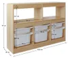 Kondela Organizer mit Aufbewahrungsboxen Trivix - Eiche / Produktbild-Vorschau 3