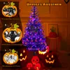 COSTWAY 183cm Künstlicher Weihnachtsbaum mit 250 lila LEDs, Produktbild-Vorschau 5