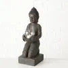 Boltze Buddha Figur mit Windlicht Statue aus Kunststoff, Produktbild-Vorschau 8