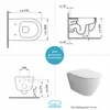 Alpenberger Wand WC Spülrandlos mit WC Sitz mit Produktbild-Vorschau 4