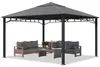 Gartenpavillon 4x4 m Stahldach Hardtop, ohne Seitenteile, Produktbild-Vorschau 1