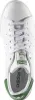 A top-down view of a white and green Adidas Stan Smith sneaker. Náhled obrázku produktu