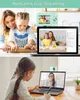 A collage showing a mother and daughter baking, a digital camera, and a girl on a video call. Produktbild-Vorschau