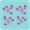 Aufkleber - Autoaufkleber-Set Hibiskus Swirl 4 Stk. je 50cm Produktbild-Vorschau 2