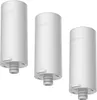 Three white cylindrical filters arranged diagonally on a white background. Náhled obrázku produktu