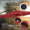 ML-Design Ampelschirm Ø300cm mit LED Solar Rot Alu Produktbild-Vorschau 8