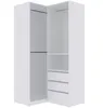 Marmex Möbel Kleiderschrank TRES H Weiß 111/100x206x51 cm Produktbild-Vorschau 2