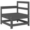 vidaXL Garten-Ecksofas 2 Stk. Grau Massivholz Kiefer Produktbild-Vorschau 3