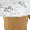 Couchtisch REALM mit Keramikplatte, Marmor/Eiche - Ovaler Produktbild-Vorschau 5