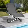 tillvex® Chaise longue de jardin anthracite Chaise longue Voir les images du produit 6