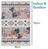 Venkovní koberec MY-RUG "Aurora II" 150x80 cm, růžový, s Náhled obrázku produktu 3