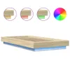 The Living Store Bettgestell mit LED Sonoma-Eiche 100x200 Produktbild-Vorschau 8