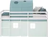Homestyle4u Kinder Hochbett 90x200 mit Lattenrost Tunnel Produktbild-Vorschau 8