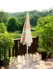 Sonnenschirm Strandschirm UV 30+ Balkonschirm grün Kreise Produktbild-Vorschau 3