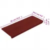 Stufenmatten Selbstklebend 15 Stk. 65x24,5x3,5 cm Rot Produktbild-Vorschau 8