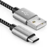 deleyCON 1,5m Nylon USB-C Kabel Ladekabel Datenkabel USB Produktbild-Vorschau 1
