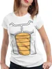 style3 Vegeta Battledress Damen T-Shirt, Farbe:Weiß, Produktbild-Vorschau 1