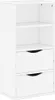 vidaXL Armoire d'appoint avec tiroirs ODDA Blanc Pin massif Voir les images du produit 2