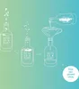 An illustration showing the steps to make your own whiskey. Produktbild-Vorschau