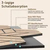 COSTWAY Set di 4 pannelli acustici, pannelli murali Anteprima dell’immagine prodotto 6
