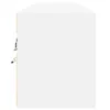 vidaXL TV-Wandschrank mit LED Weiß 180x31x38 cm Produktbild-Vorschau 7