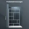 SONNI Duschwand 120x200cm walk in Dusche NANO 6 mm Produktbild-Vorschau 10